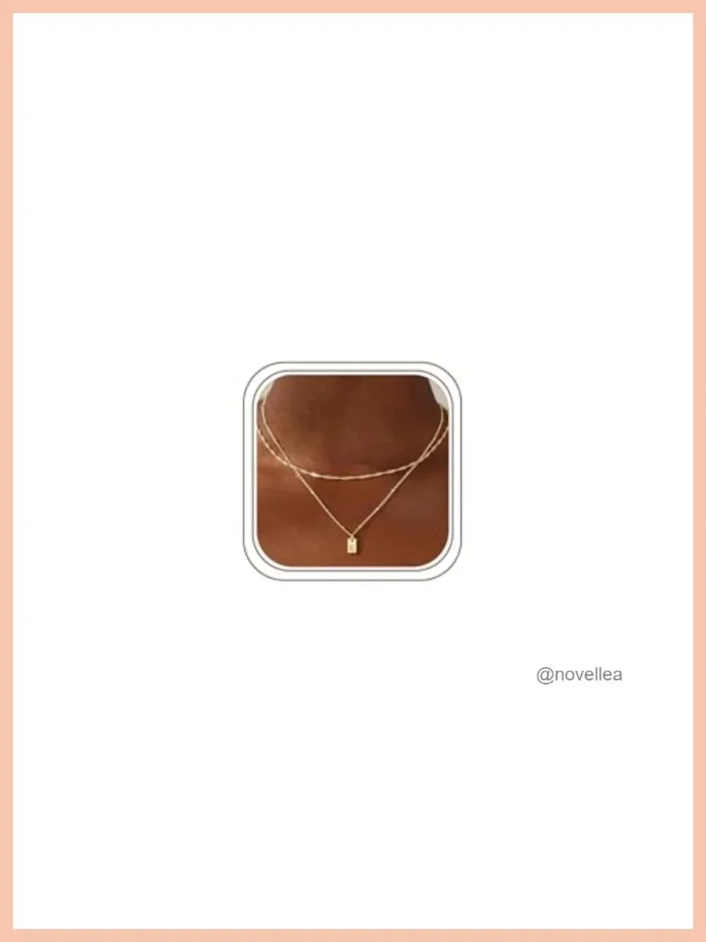 14K Gold Plated Layered Initial Necklace A-Z Letter Pendant Women Gift